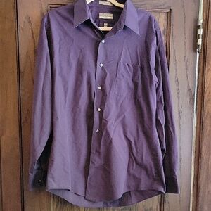 Van Heusen Purple Dress Shirt Long Sleeve